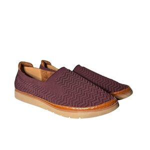 Cobb Hill Womens Camryn Eggplant Purple Slip On Knit Loafers Shoes‎ size 9